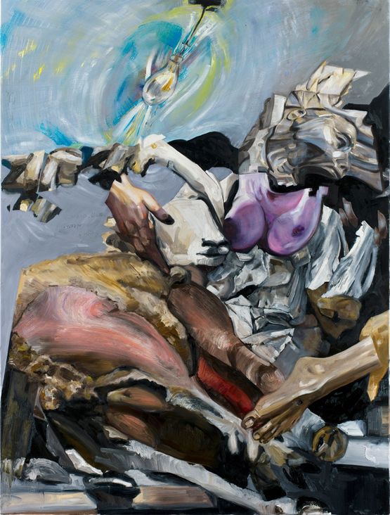 Stabat Mater Pathosformel 9 by W. K. Lyhne contemporary artwork Painting