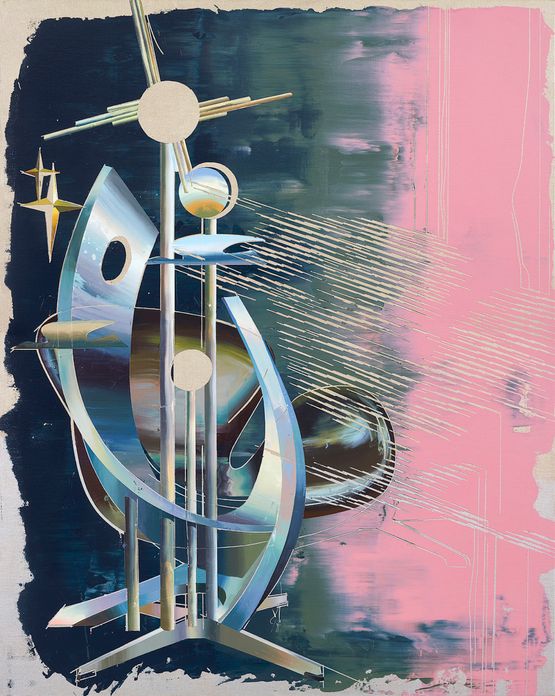 Swan Swirl Chair 2 by Cui Jie contemporary artwork Painting