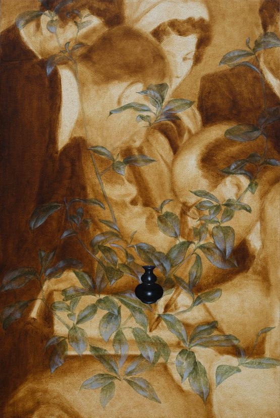 Please Open Your Eyes by Zheng Jieyu contemporary artwork Painting