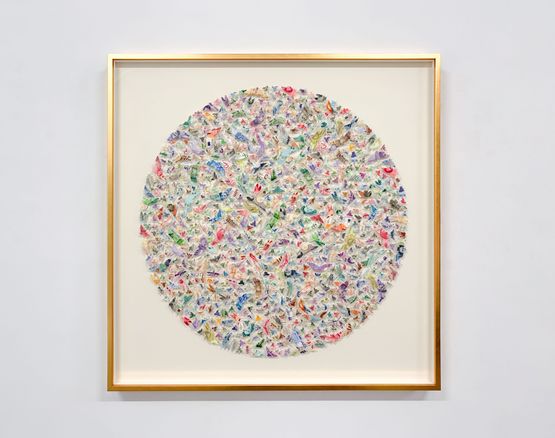 MONEY MAKES THE WORLD GO ROUND XXVIII by Carlos Aires contemporary artwork Mixed Media