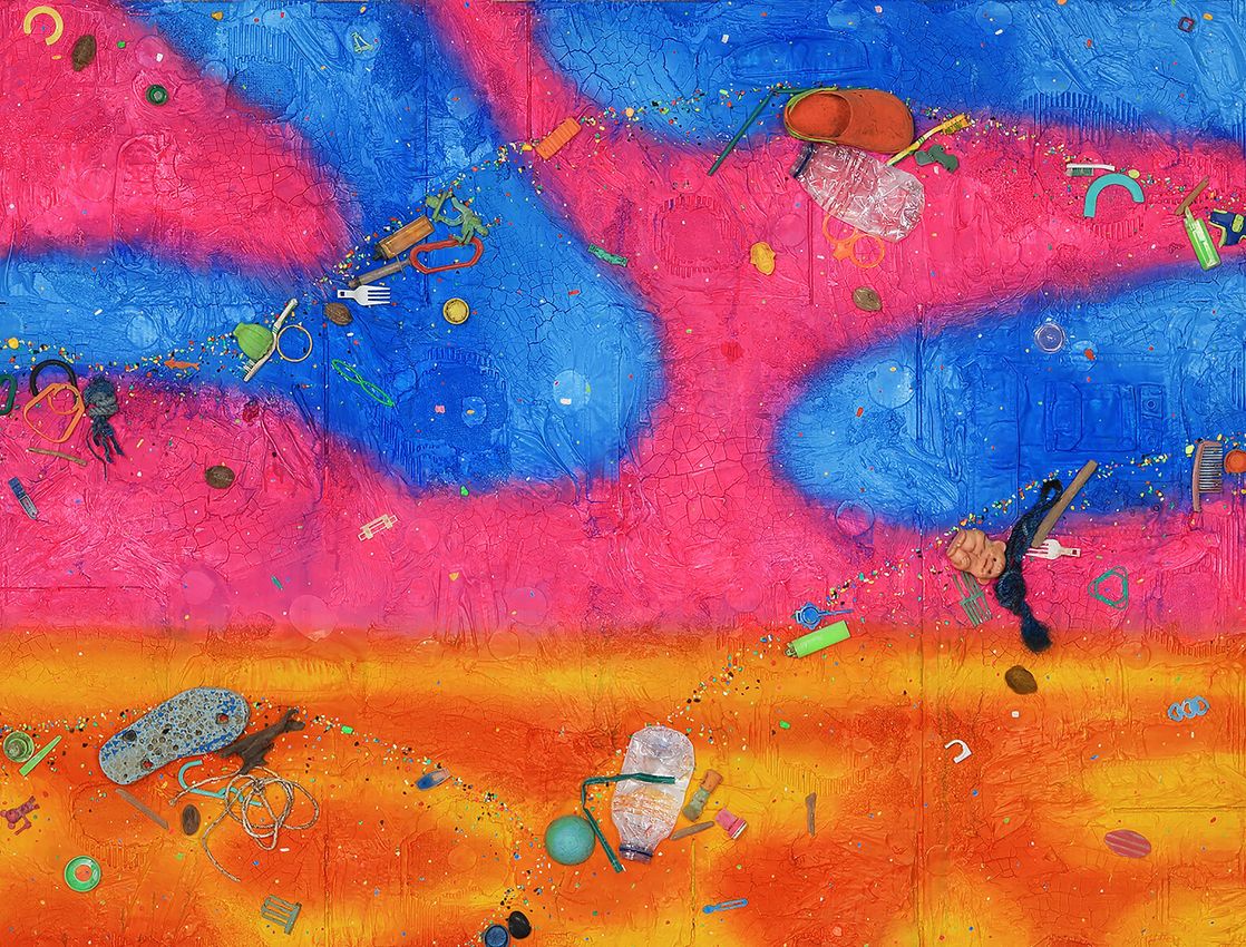 Ashley Bickerton: Joyfully Discordant Paintings