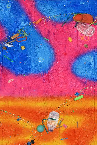 Ashley Bickerton: Joyfully Discordant Paintings
