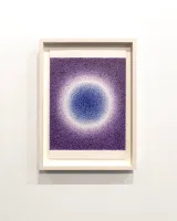 Circular glow lila-blue by Ignacio Uriarte contemporary artwork drawing works on paper