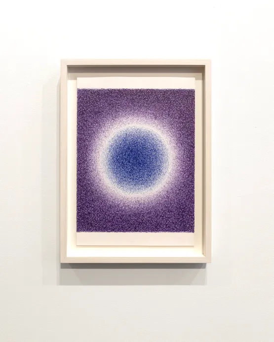 Circular glow lila-blue by Ignacio Uriarte contemporary artwork Works on Paper