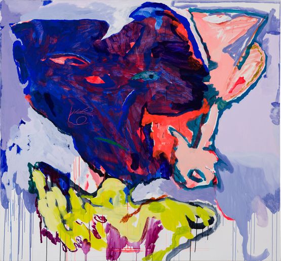 watch and wait angel ears by Tom Polo contemporary artwork Painting