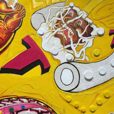 Trenton Doyle Hancocks Electrifying Canvases at Hales Gallery