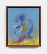 Untitled Blue Planet by Elizabeth Ibarra contemporary artwork drawing painting works on paper