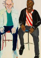 Richard and Harun by Chantal Joffe contemporary artwork painting