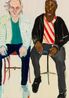 Richard and Harun by Chantal Joffe contemporary artwork Painting