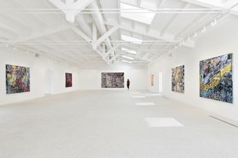 Contemporary art exhibition Mark Bradford Masses and Movements at Hauser  Wirth Menorca Spain