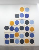 All Wall balls coloured by Richard Gorman contemporary artwork works on paper