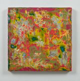 Floral Study in Vermilion and Green by Su Meng-Hung contemporary artwork painting
