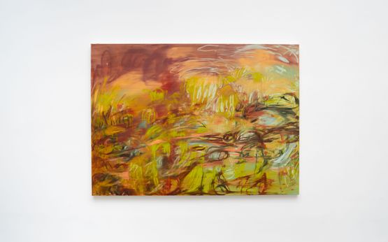 warm field Giftgrun by Janaina Tschape contemporary artwork Painting