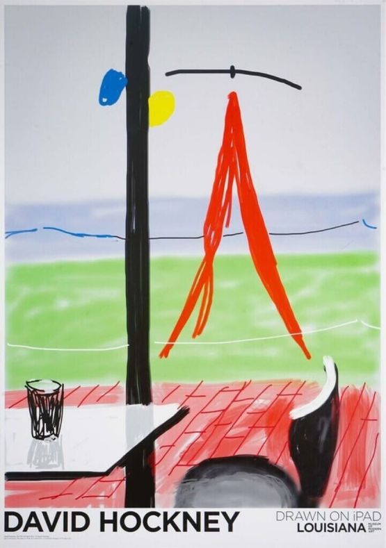 Me Draw by David Hockney contemporary artwork Print