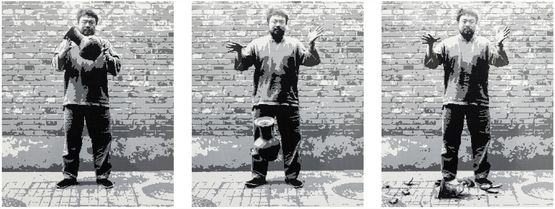 Dropping a Han Dynasty Urn by Ai Weiwei contemporary artwork Sculpture