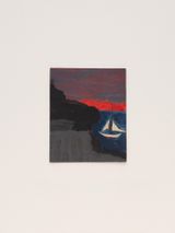 Untitled Boat Sky and Water in Red White and Blue by Frank Walter contemporary artwork painting photography