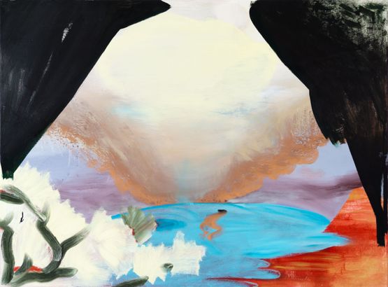 In the center there is light by Yi Youjin contemporary artwork Painting