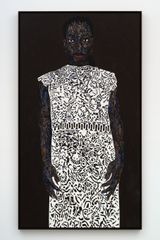 Patterned Dress by Amoako Boafo contemporary artwork painting