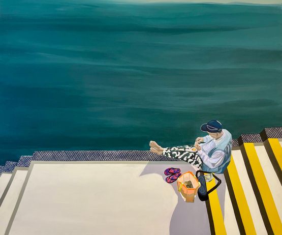 Good Company Stanley Fishing Village Hong Kong 3.18. 2019 by Tiffanie Ting contemporary artwork Painting