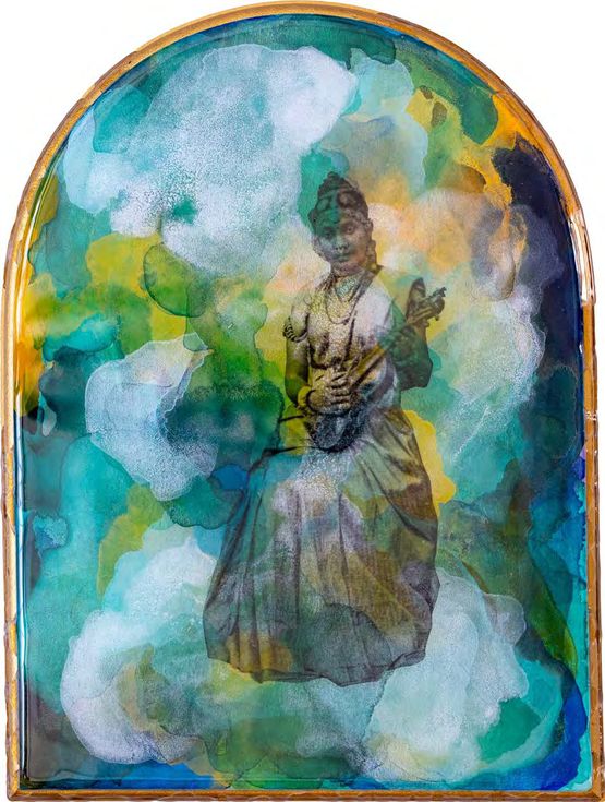 Matri - Muse by Shiraz Bayjoo contemporary artwork Painting