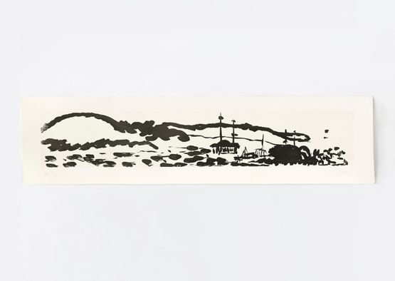 Au bord du Barada II by Simone Fattal contemporary artwork Print