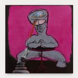 FATEBE BIRD SHIT BRAIN FOCUS by Ebecho Muslimova contemporary artwork painting