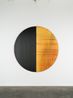 Untitled Lamp Black  Quinacridone Gold by Callum Innes contemporary artwork Painting