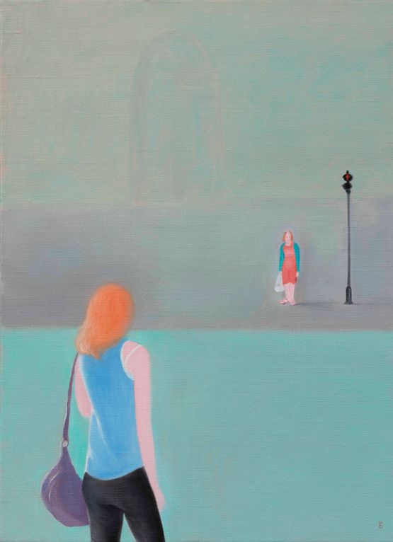 Red Light by Wu Yi contemporary artwork Painting