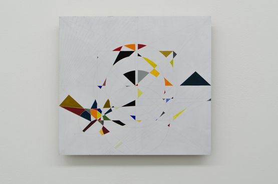Gouache on plywood by Sarah Chilvers contemporary artwork Painting