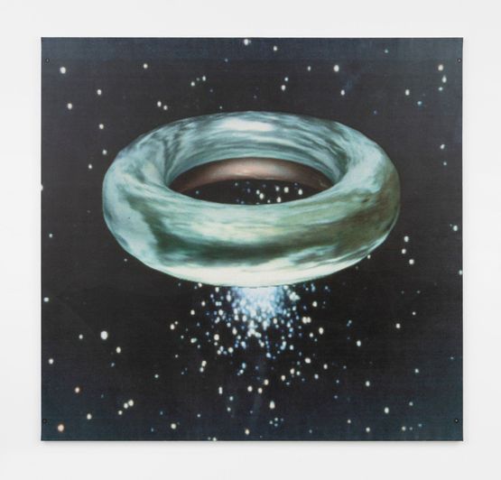 Donut avec amas detoiles by Alain Jacquet contemporary artwork Painting