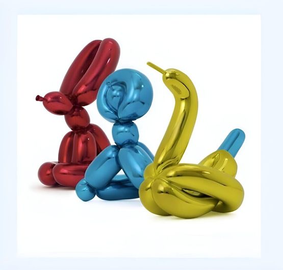 Balloon Animals Set I by Jeff Koons contemporary artwork Sculpture