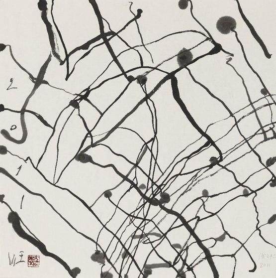Lines No.12 by Wang Chuan contemporary artwork Painting