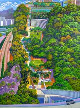 The stairs at Sui Wo by Stephen Wong Chun Hei contemporary artwork painting