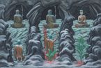 Huike Offering His Arm to Bodhidharma by Park Chan-Kyong contemporary artwork Painting