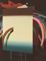 Cockfighting screens small by Henriette Grahnert contemporary artwork painting