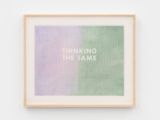 THINKING THE SAME Framed with Bubble Wrap and Packing Tape by Tammi Campbell contemporary artwork painting sculpture