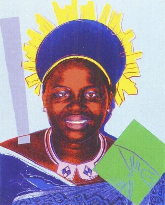 Queen Ntombi Twala 347 by Andy Warhol contemporary artwork Print