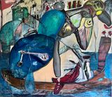 Teardrop by Abdallah Kassem contemporary artwork painting
