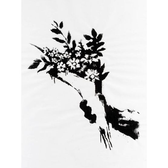 GDP Thrower by Banksy contemporary artwork Print