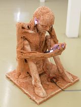 Annaherungen an ...bin im Netz 3.0F1 by Rosmarie Lukasser contemporary artwork sculpture
