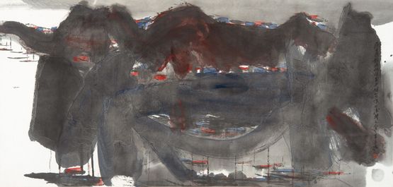 Fishing Boats by Lui Shou-Kwan contemporary artwork Painting