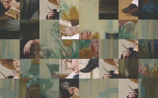 An Endless Afternoon Defragments by Afrah Shafiq contemporary artwork Print