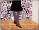 New Shoes Broken Dishes by Adrienne Doig contemporary artwork mixed media textile