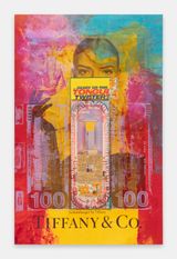 Burning Square Tiffany 8 by Mandy El-Sayegh contemporary artwork mixed media painting