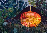 Eusocial by Nicola Gower Wallis contemporary artwork painting works on paper