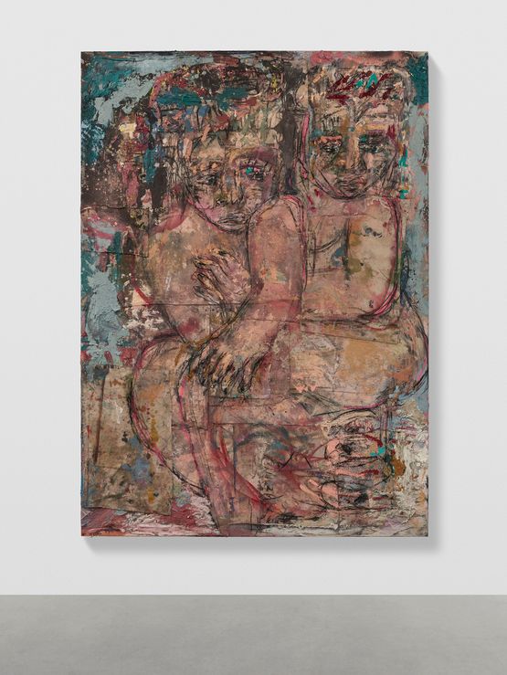 Couples 5 french grey by Daniel Crews-Chubb contemporary artwork Painting