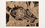 Untitled from the BlackWhite Animals series by Wanda Pimentel contemporary artwork drawing works on paper