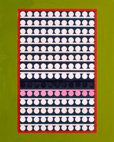 Code 24 by Lubna Chowdhary contemporary artwork painting works on paper