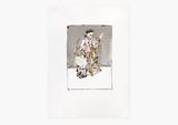 Girl with Bird by Paula Rego contemporary artwork print