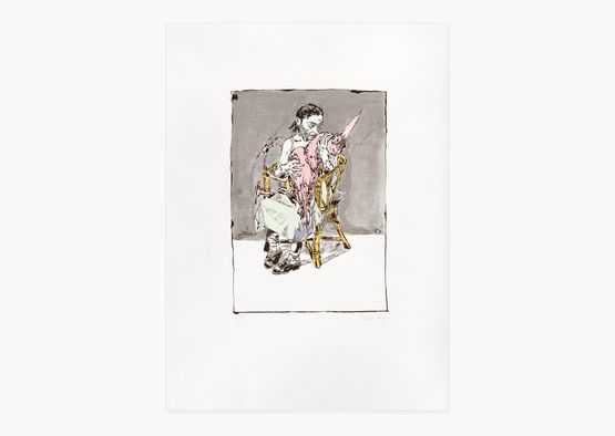 Girl with Bird by Paula Rego contemporary artwork Print